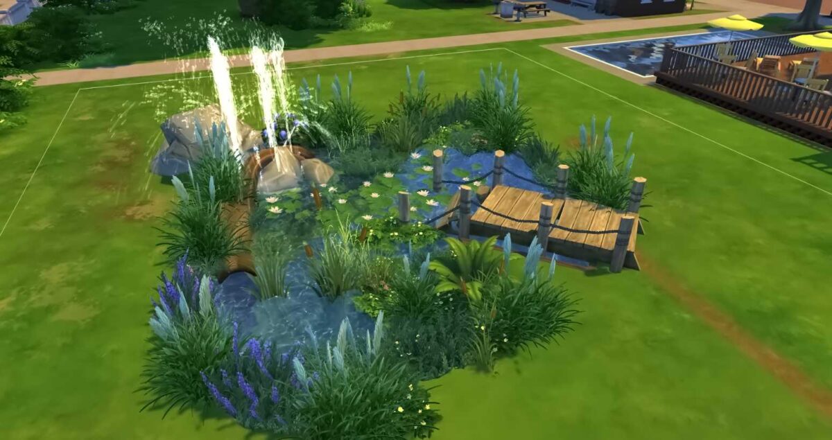 How to build a pond in The Sims 4 base game without CC Extra Time Media