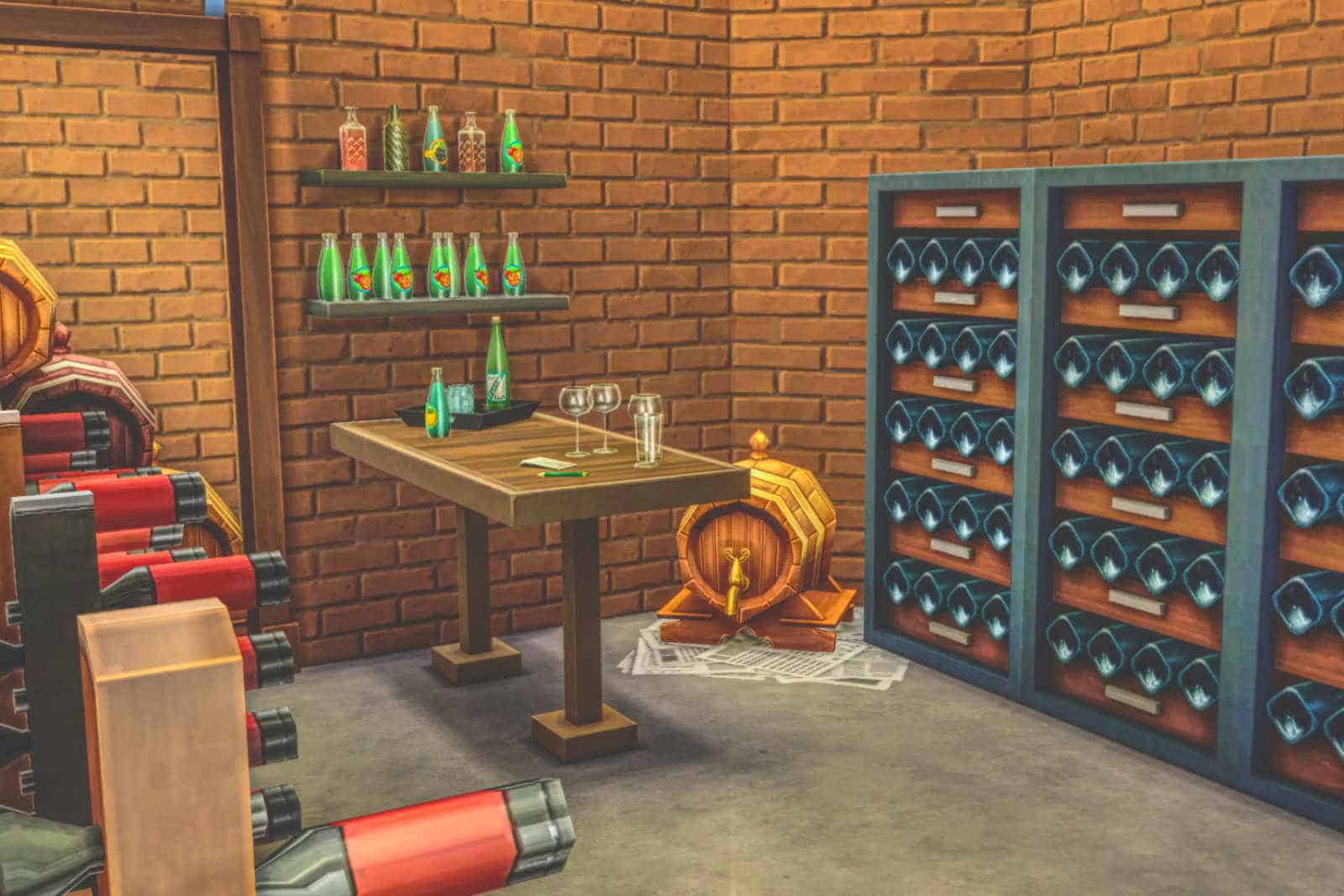 sims 4 wine nectar cellar tasting room build 4